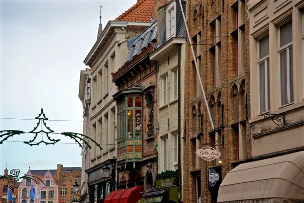 Beatiful Historical City Center Brugge Brugges Belgium — ストック写真