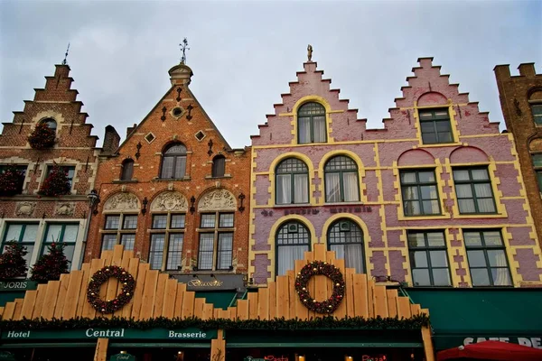 Beatiful Historical City Center Brugge Brugges Belgium — Stok fotoğraf