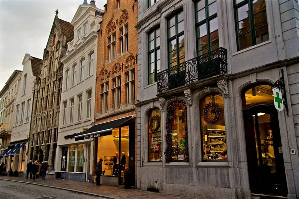 Beatiful Historical City Center Brugge Brugges Belgium — Zdjęcie stockowe