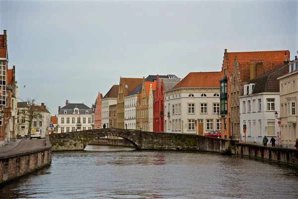 Bellissimo Centro Storico Brugge Brugges Belgio — Foto Stock