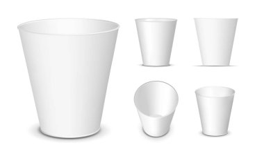 Beyaz plastik veya kağıt cam.