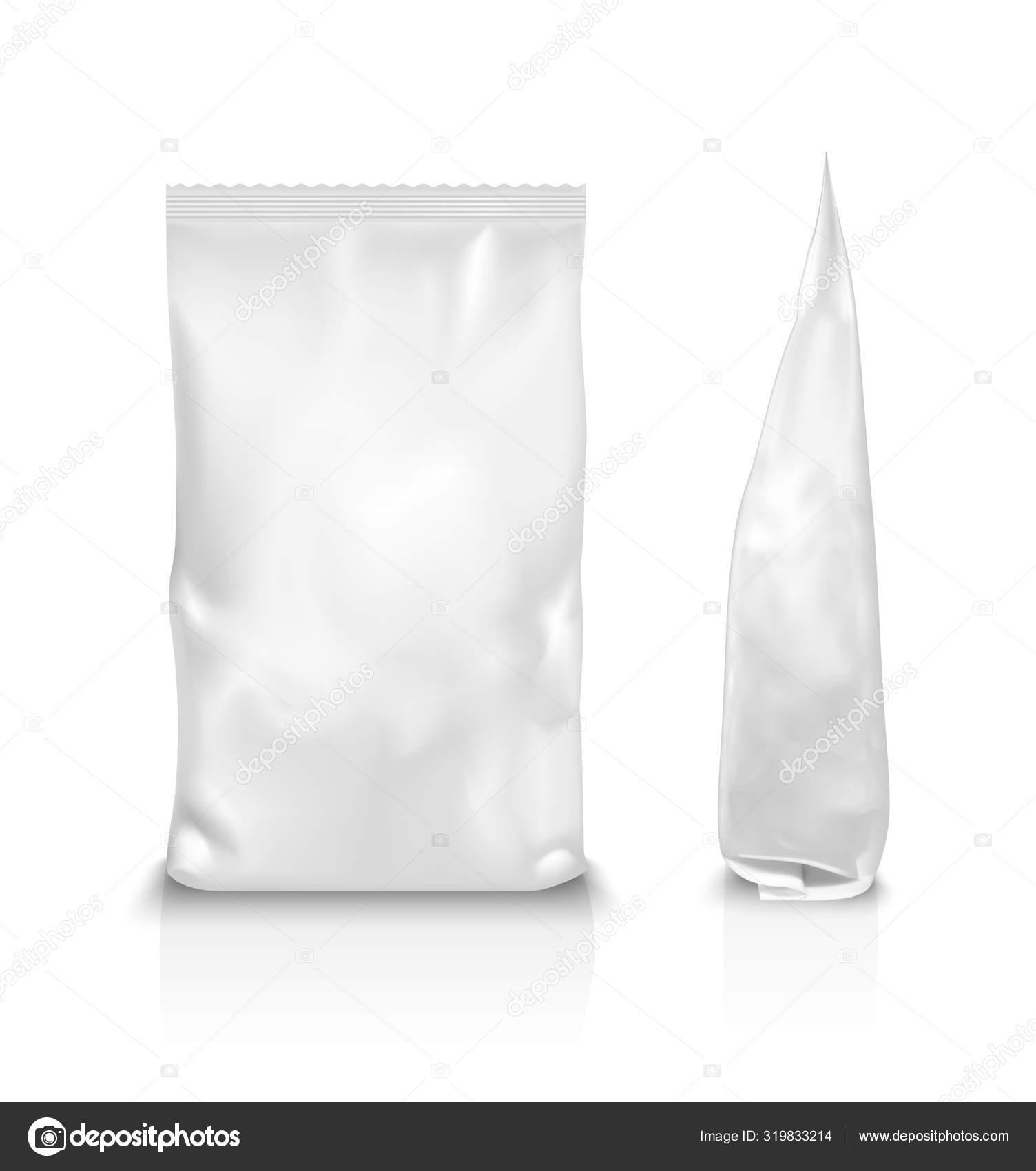 Download White Washing Powder Packaging Sachet For Bread Coffee Sweet Stock Vector C Ksenia Designer 319833214 PSD Mockup Templates