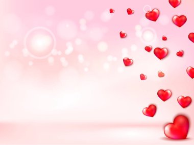 Kırmızı kalpli Sevgililer Günü tebrik kartın kutlu olsun.