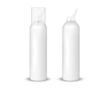 Pompalı beyaz metal ya da plastik şişe 