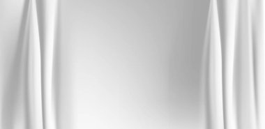 Beyaz gerçekçi perde dokusu