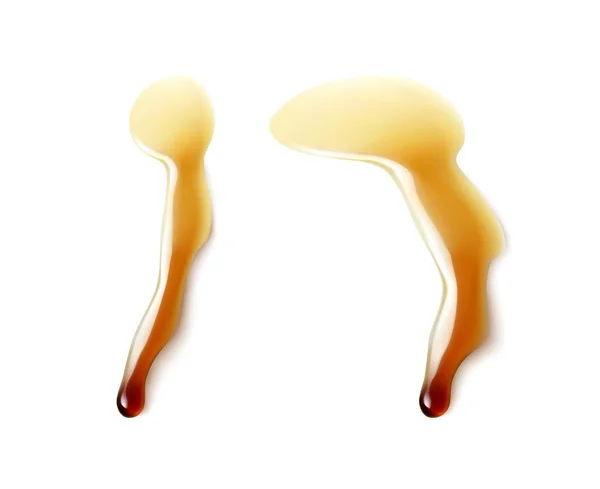 Sauce vectorielle ou gouttes de caramel — Image vectorielle