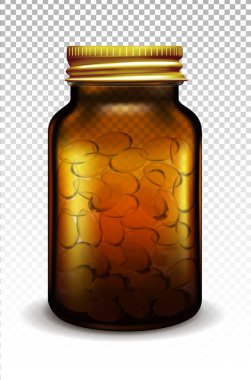 Kozmetik ve ilaçlar için şeffaf cam kavanoz