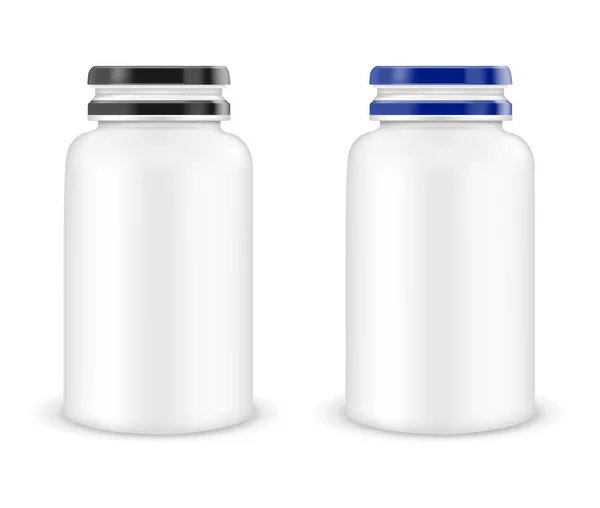 Векторна пластикова пляшка для мультивітамінів або ліків — стоковий вектор