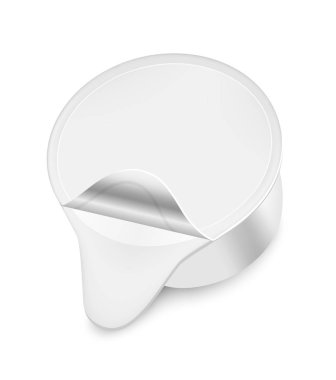 Süt kreması için tek porsiyon.