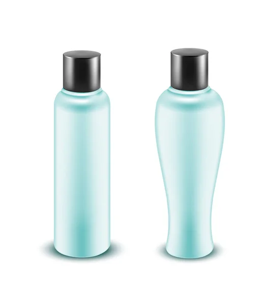 Plastikflasche Mit Lotion Verpackungen Für Kosmetika — Stockvektor