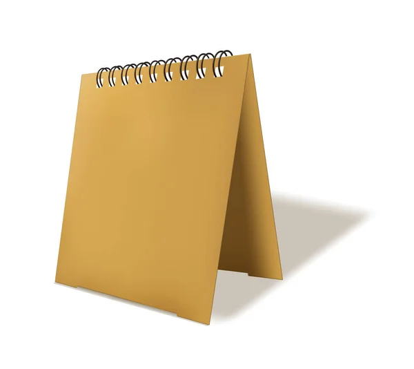 Cuaderno vertical de escritura marrón — Archivo Imágenes Vectoriales