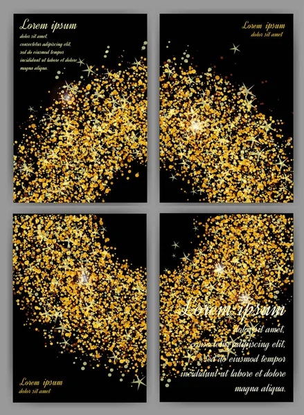 Abstract gold background. Gold background for card. Gold glitter