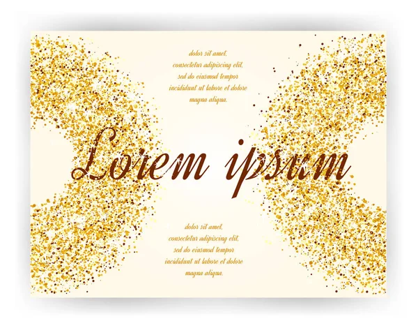 Abstract gold background. Gold background for card. Gold glitter