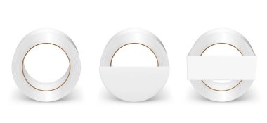 Vektör gerçekçi rulo yapışkan bant.