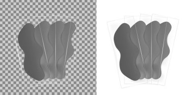 Siyah vektör burun desen şeridi.