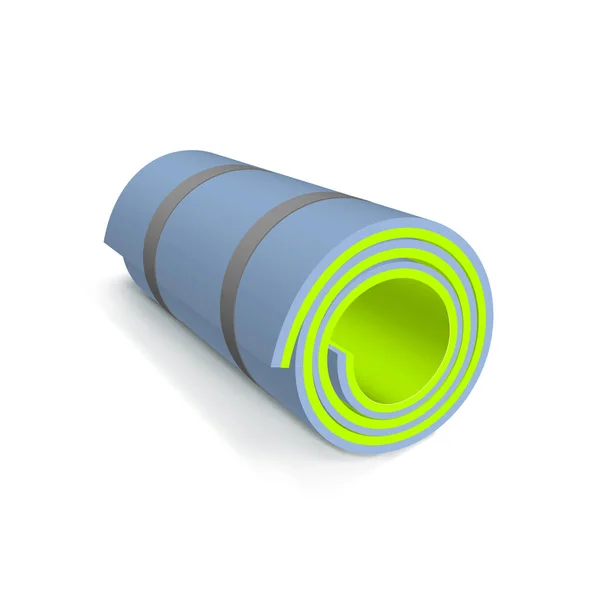 Omkeerbare Yoga Mat Fitness Toestellen — Stockvector