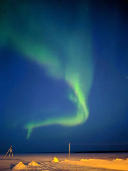 Komi Kuzey Işıkları — Stok fotoğraf