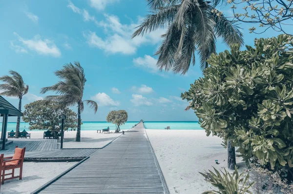 Красивый пейзаж Мальдивских островов — стоковое фото