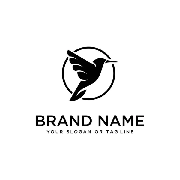 kuş tasarımı logo vektörü beyaz arkaplan şablonu
