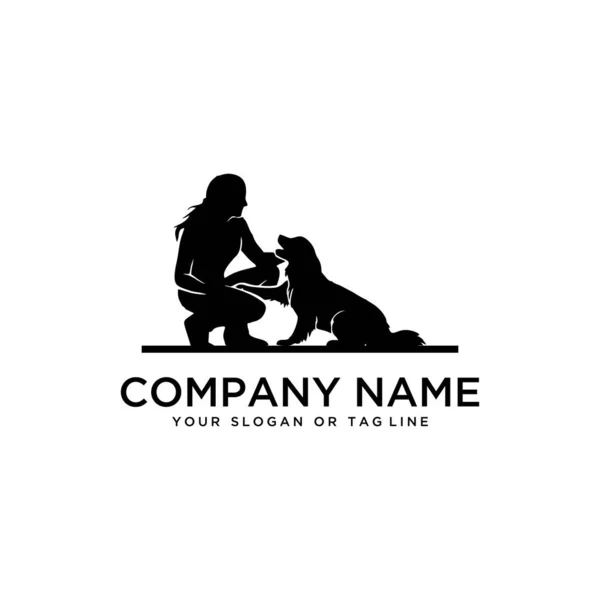 tasarım logosu fikirleri köpek vektör şablonunu eğitiyor