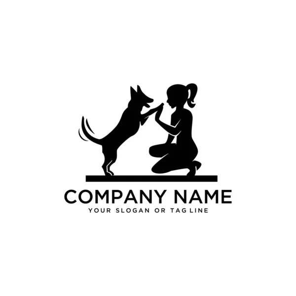 tasarım logosu fikirleri köpek vektör şablonunu eğitiyor