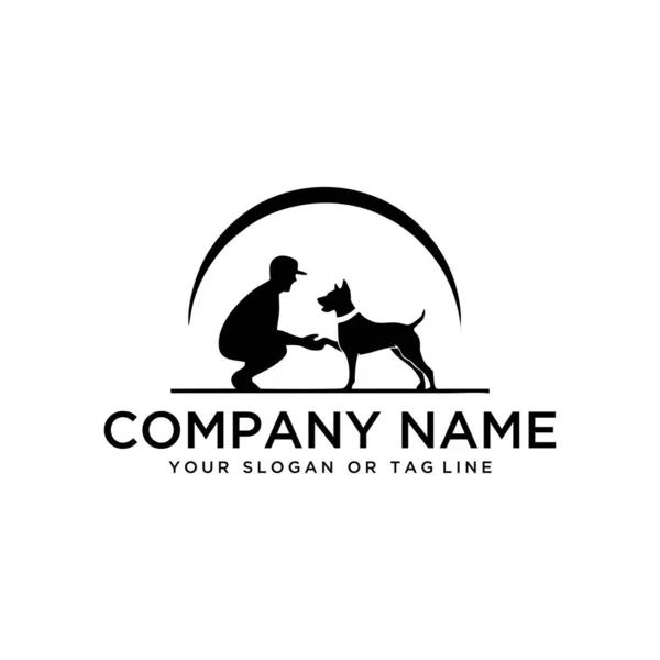 tasarım logosu fikirleri köpek vektör şablonunu eğitiyor