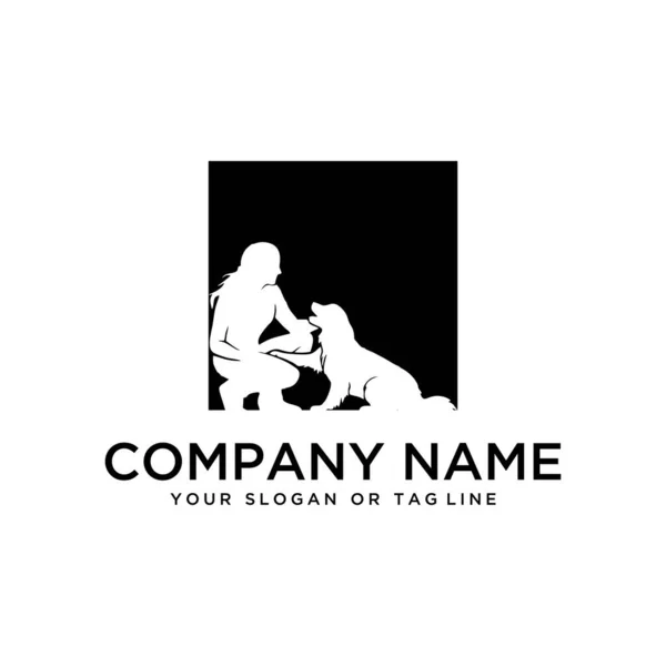 tasarım logosu fikirleri köpek vektör şablonunu eğitiyor