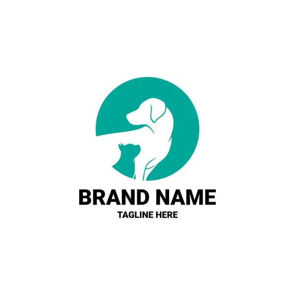 Creative logo design Dog and Cat vector template — Stock Vector