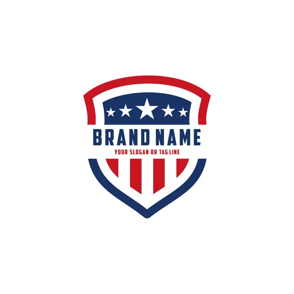 Amerikan Kalkan Vektör Logosu Şablonu tasarımı