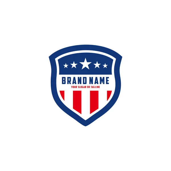 Amerikan Kalkan Vektör Logosu Şablonu tasarımı