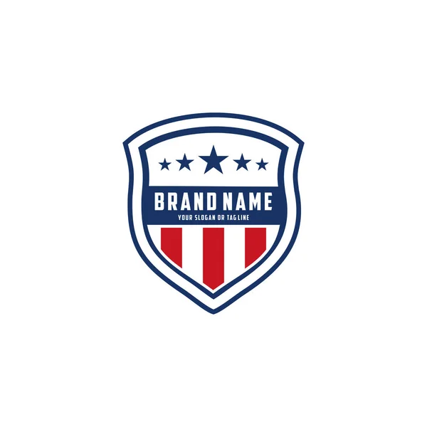 Amerikan Kalkan Vektör Logosu Şablonu tasarımı