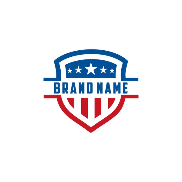 Amerikan Kalkan Vektör Logosu Şablonu tasarımı
