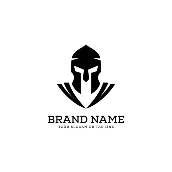 yaratıcı logo tasarımı konsepti savaşçı vektör şablonu