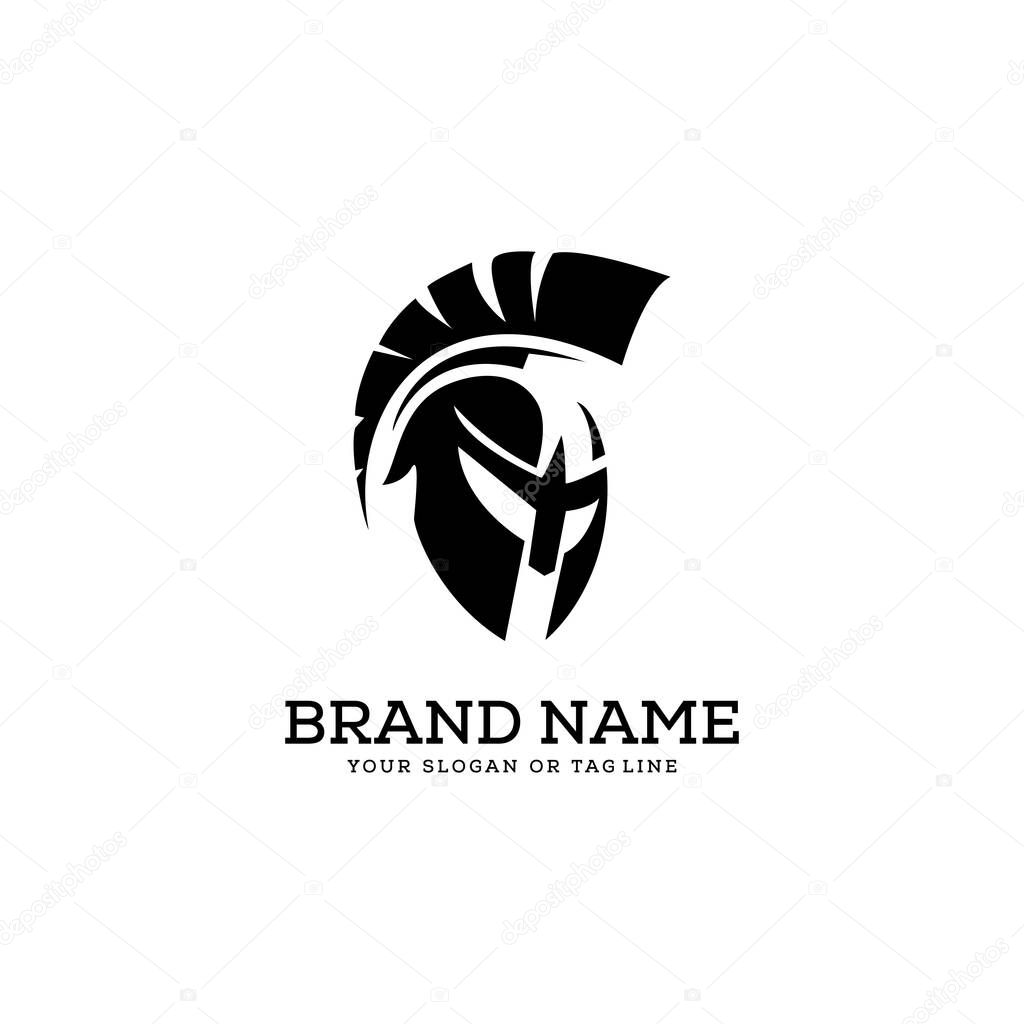 Creative logo design concept warrior vector template