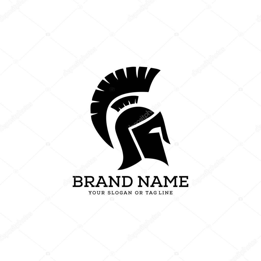 creative logo design concept warrior vector template