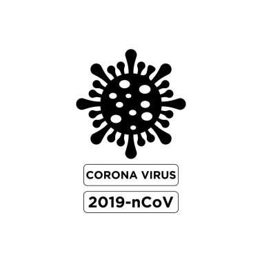 Corona Virüs tasarımı Sembol logo illüstrasyon vektör şablonu