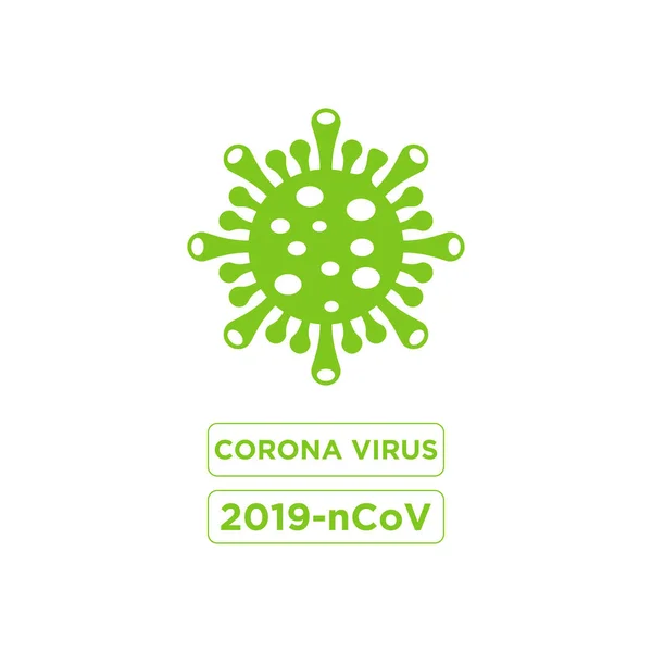 Corona Virus Design Symbol Logo Illustration Vector Template — Stock Vector