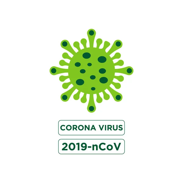 Corona Virus Design Symbol Logo Illustration Vector Template — Stock Vector
