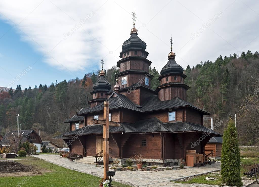 St Elias Wooden Church in Yaremche, Ukraine