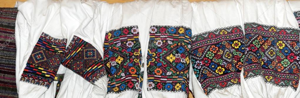 Hutsul embroidery of the vyshivanka sleeves