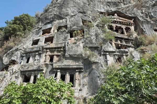 Fethiye Tomb in the city of Fethiye in Turkey. — Stock Photo, Image