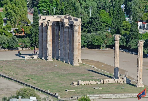 Olimpiyat Tapınağı Zeus, Atina, Yunanistan — Stok fotoğraf