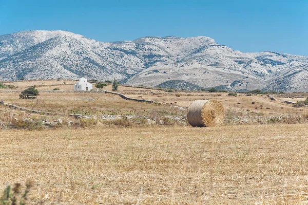 Hay baal platteland landschap — Stockfoto