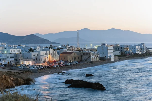 Gece erken Chora, Naxos, Yunanistan — Stok fotoğraf