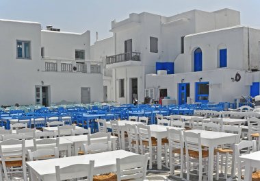 Bağlantı noktası Naoussa, Paros, Cyclades Adaları, Yunanistan