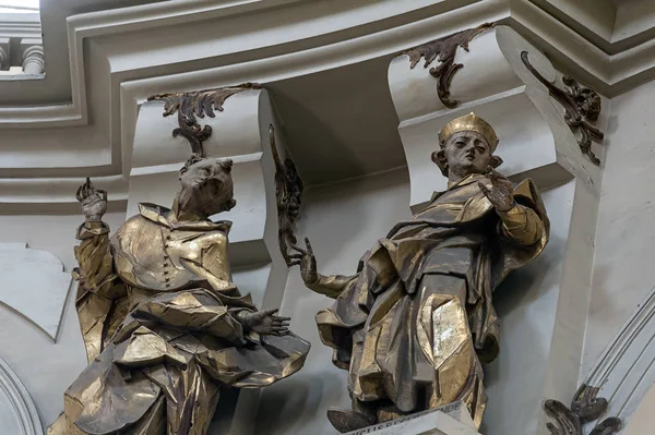 Statuen Das Innere Der Dominikanerkirche Lwiw Ukraine — Stockfoto