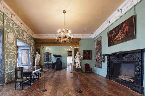 Interieur Van Een Van Kamers Van Het Kasteel Van Olesko — Stockfoto