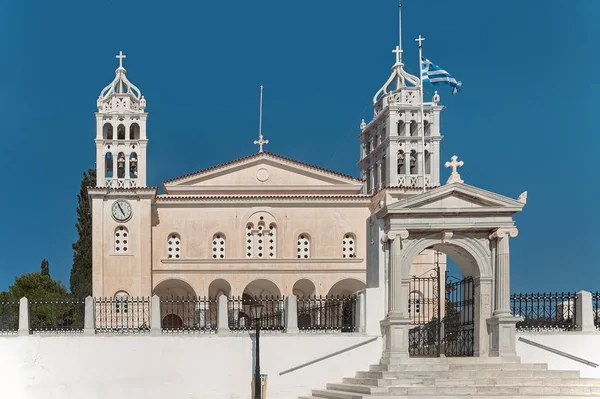 Agia Triada Church Lefkes Village Paros Island Greeece — Stock Photo, Image