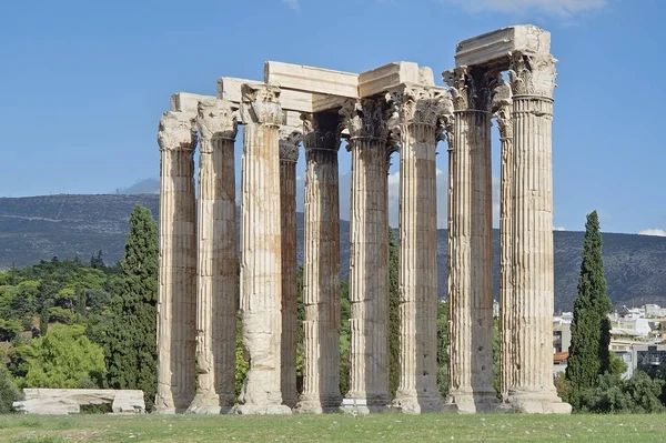 Atina Yunanistan Daki Olimpiyat Tapınağı Zeus — Stok fotoğraf