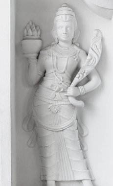 Başka bir beyaz heykel Sri Lanka